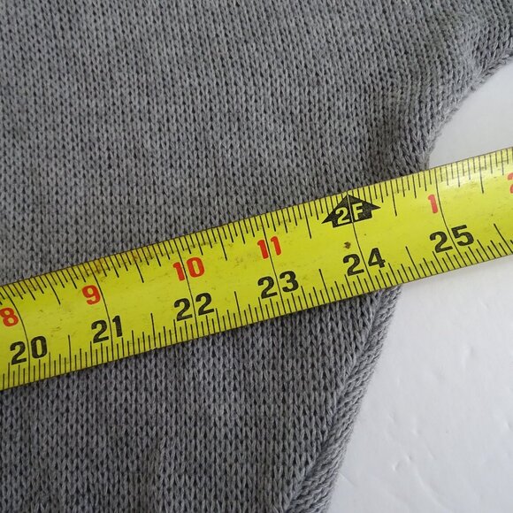 Aeropostale Gray Open Front Knit Cardigan Sweater Women Size L Dolman 3/4 Sleeve - Picture 6 of 8